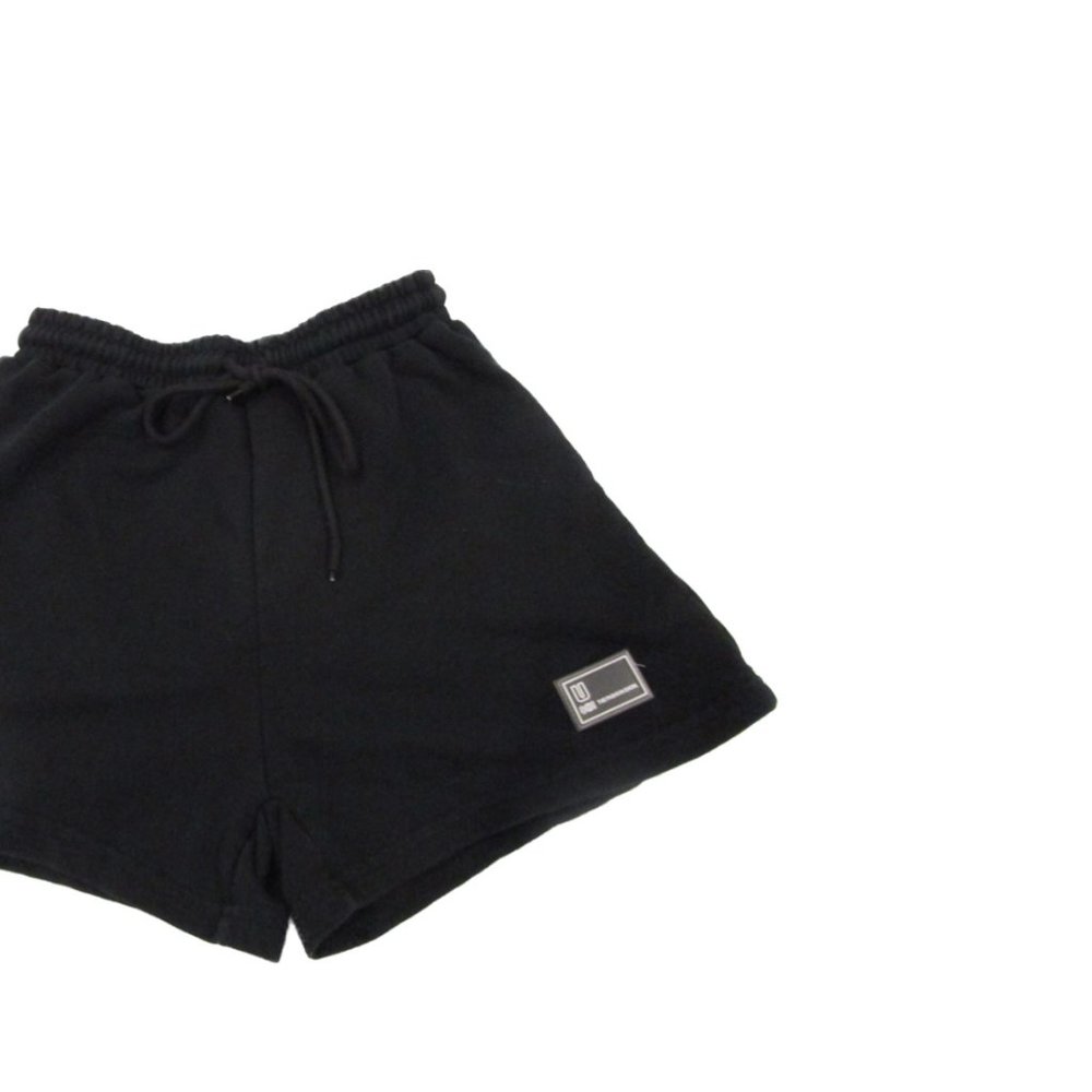 PLAIN BLACK DRAWSTRING COMFY SHORTS